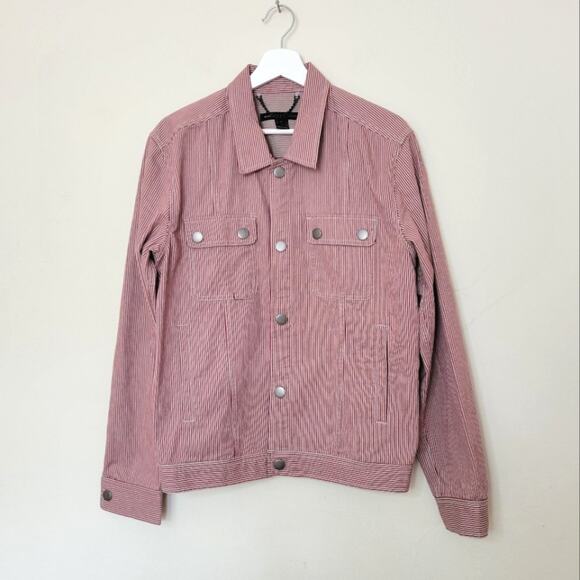 Marc by Marc Jacobs Men's Striped Denim Jacket Large - Picture 1 of 5